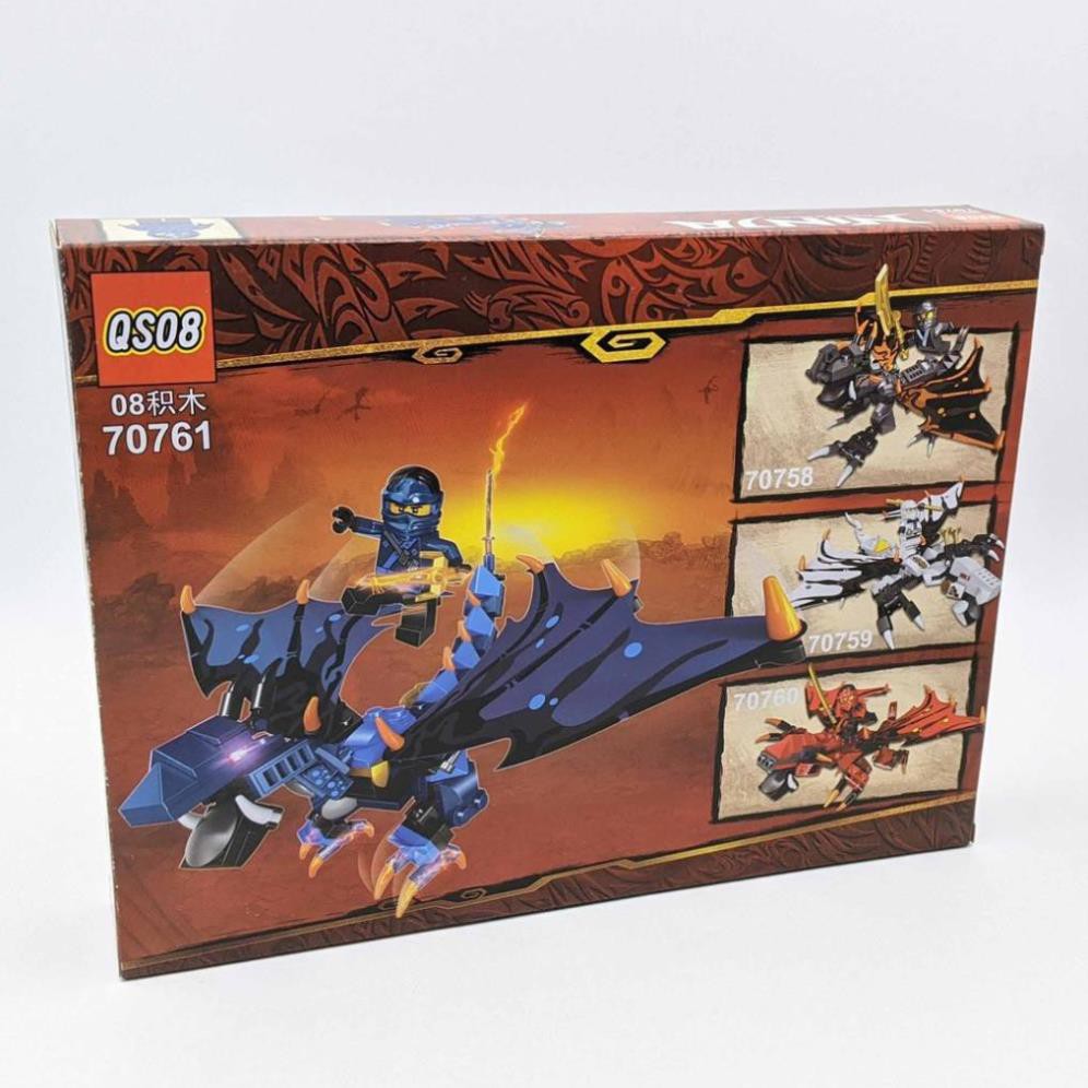 [Khai trương giảm giá] Bộ LEGO NINJA lắp ráp rồng chiến - 199 miếng ghép