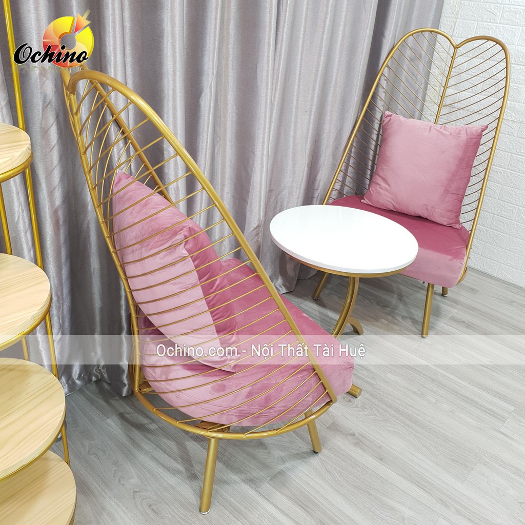 Ghế Sofa Hình Lá Trang Trí chụp hình siêu xinh ( HÌnh Thật shop Chụp)