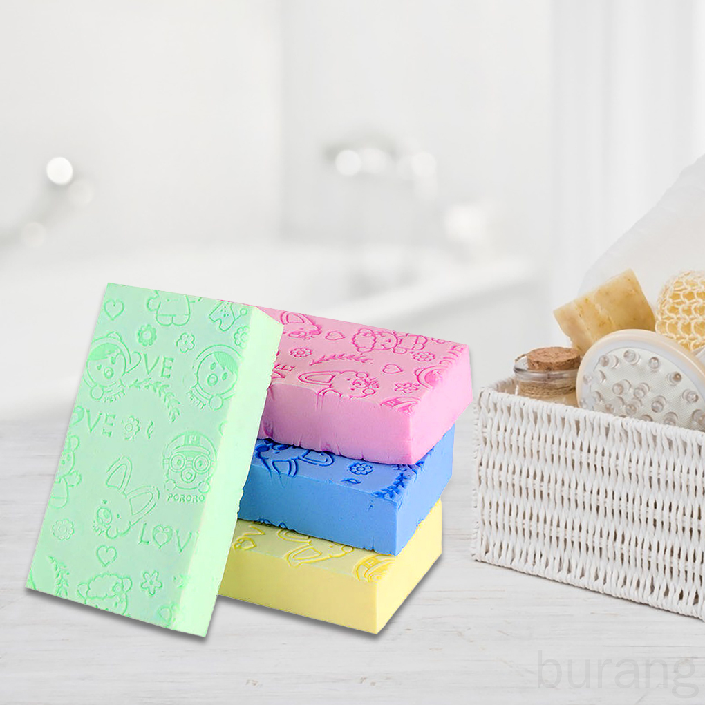 Bông tắm bọt biển tẩy tế bào chết an toàn tiện dụng cho trẻ nhỏ và người trưởng thành