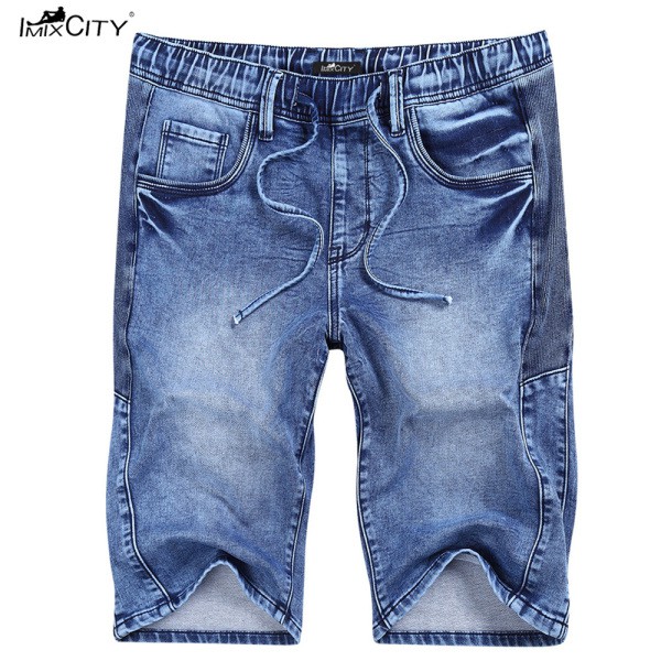 Quần Short Jeans Lưng Thun Thời Trang Cho Nam
