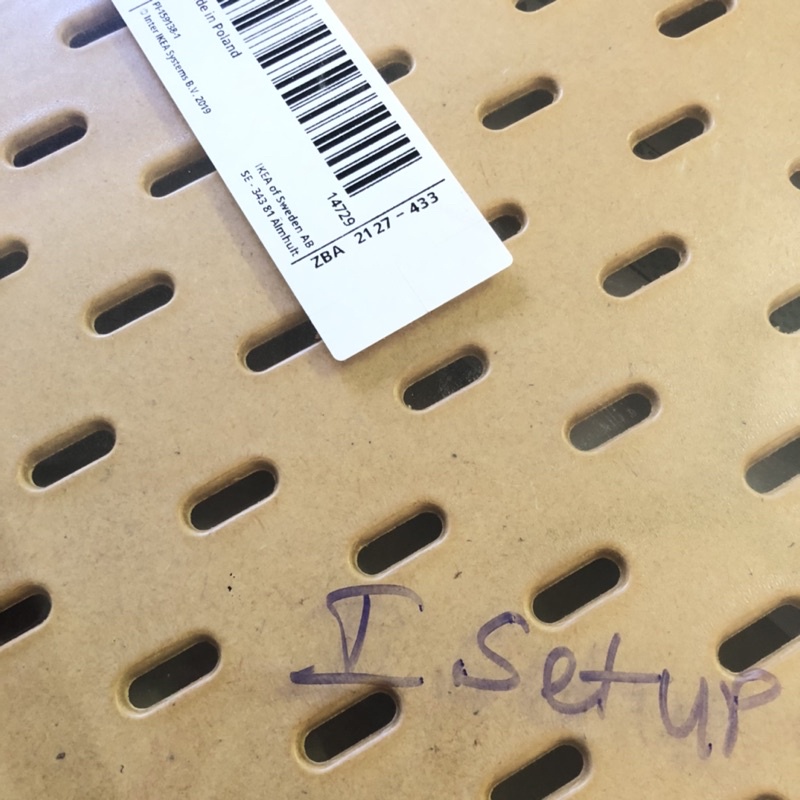 FREESHIP 🔥 Bảng gài treo tường IKEA SKADIS 76x56cm Pegboard