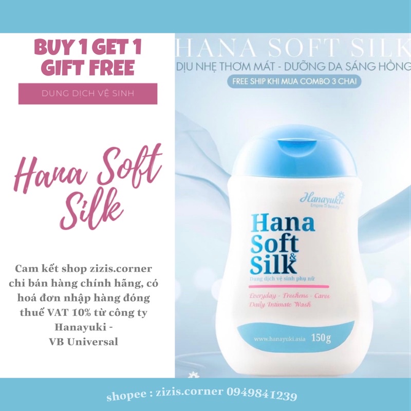 DUNG DỊCH VỆ SINH HANA SOFT SILK CHÍNH HÃNG
