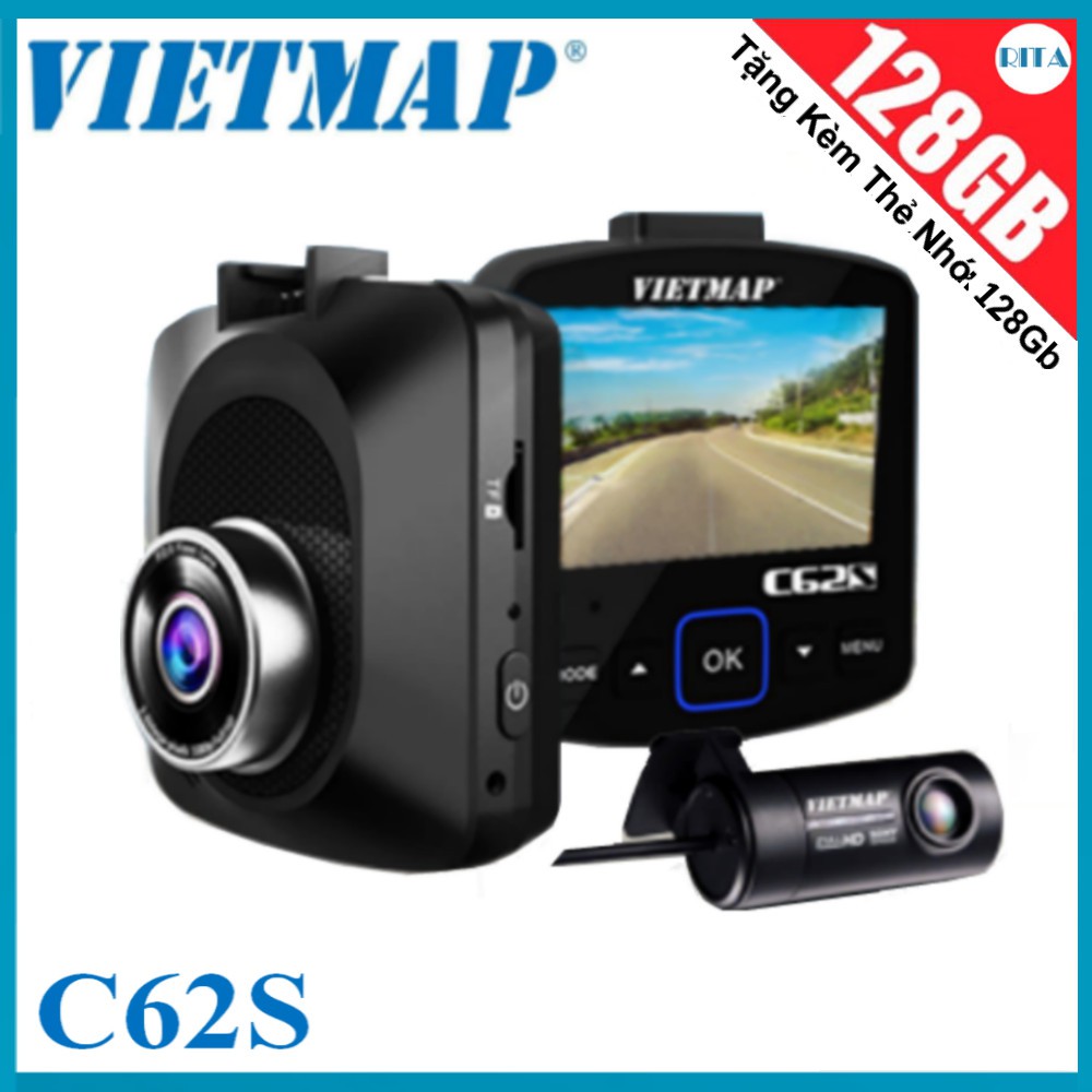 Camera hành trình Vietmap C62S - Kèm Thẻ Nhớ 128Gb
