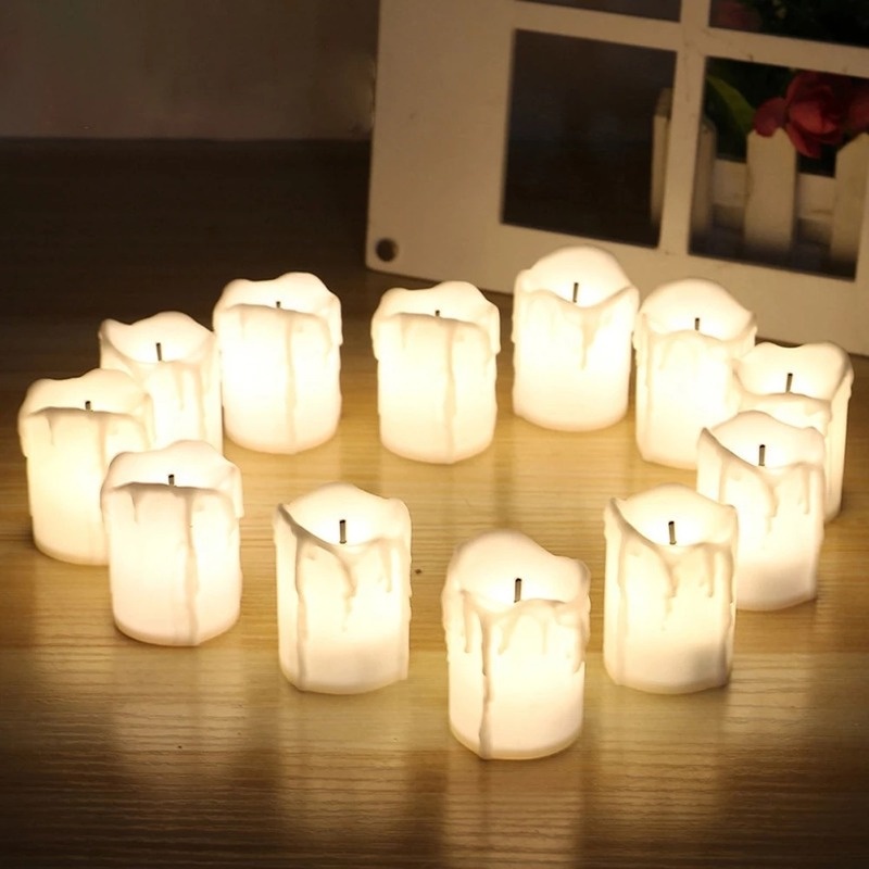 Đèn LED Giả Ngọn Lửa Nến Điện Tử Sử Dụng Pin
