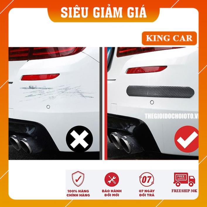 Nẹp dán cao su vân carbon, dải nẹp carbon trang trí và chống trầy xước xe ô tô - Shop KingCar