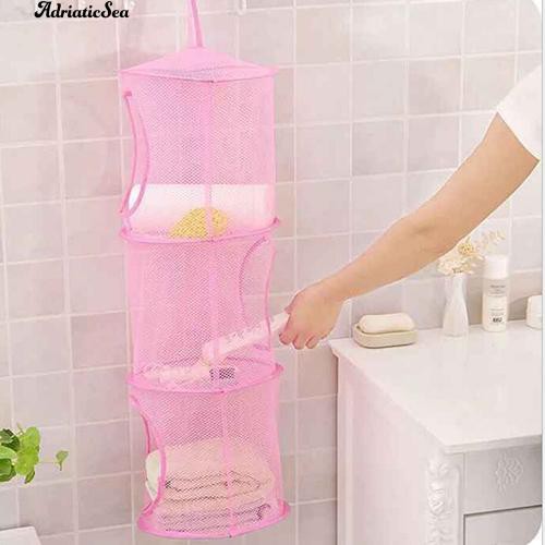 Túi lưới treo đựng đồ thiết kế 3 tầng tiện lợi