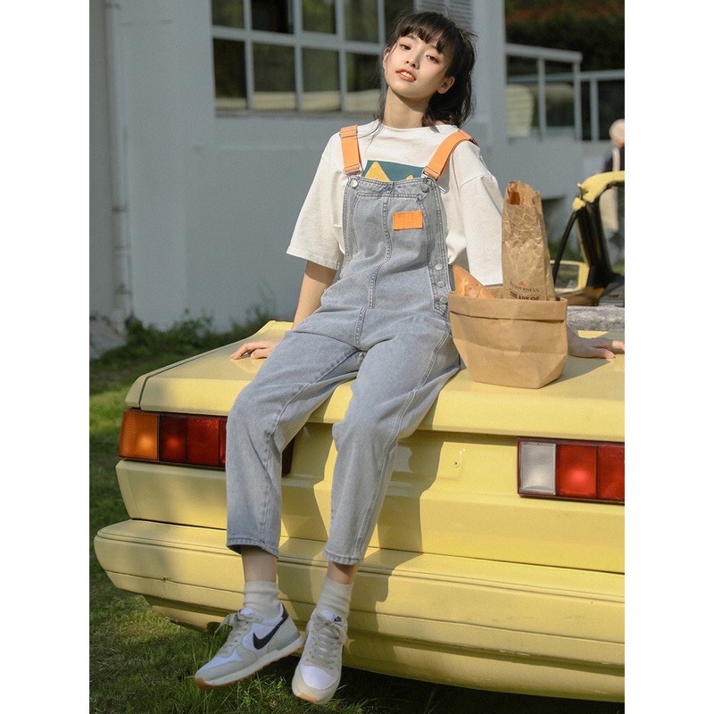 Quần yếm jeans ulzzang - dáng dài và dáng ngắn | BigBuy360 - bigbuy360.vn