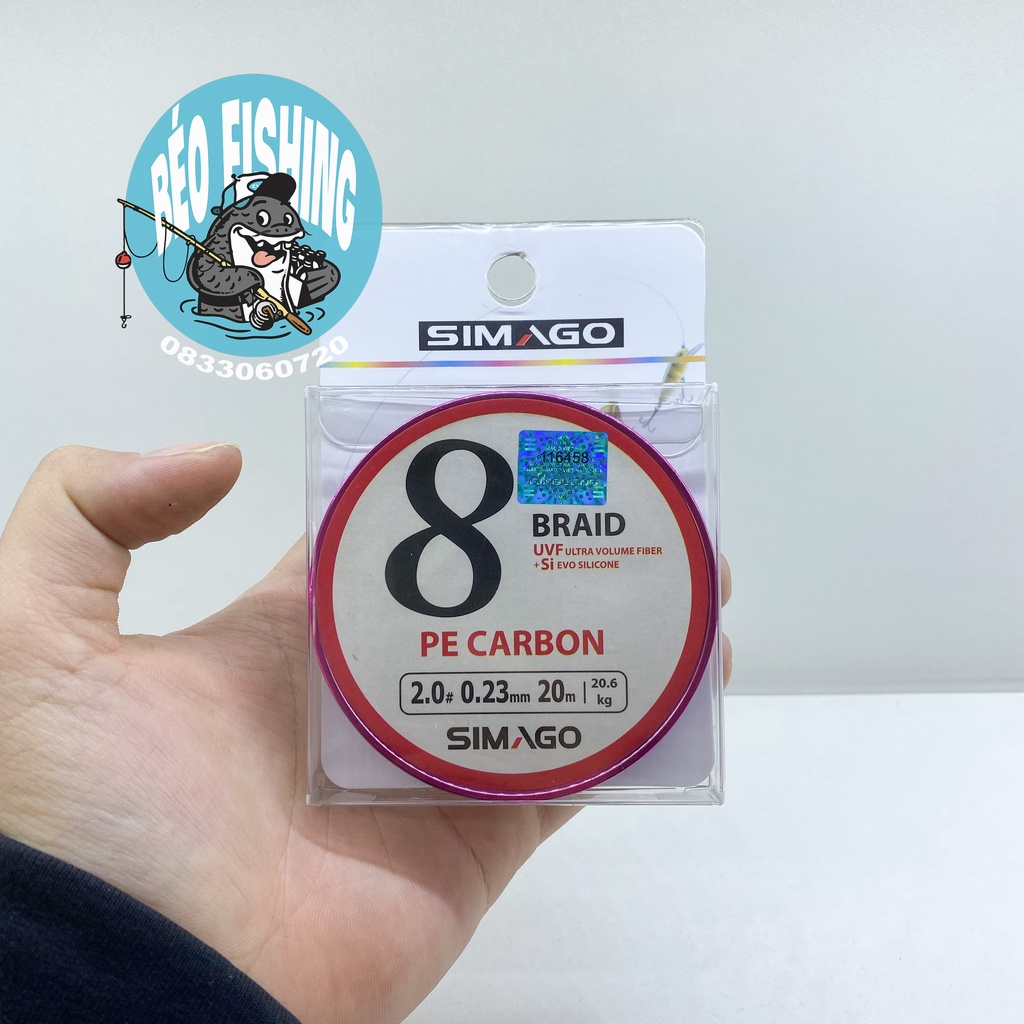 DÙ BUỘC THẺO PE CARBON SIMAGO 8 lõi cước. Thẻo dù siêu bền chuyên săn hàng