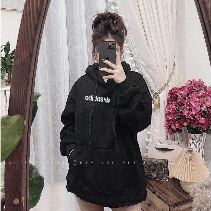 Áo Hoodie UNISEX ADIDAS Form Rộng - Áo Hoodie ADIDAS Nỉ Dày Dặn Cotton Mềm Mịn | BigBuy360 - bigbuy360.vn