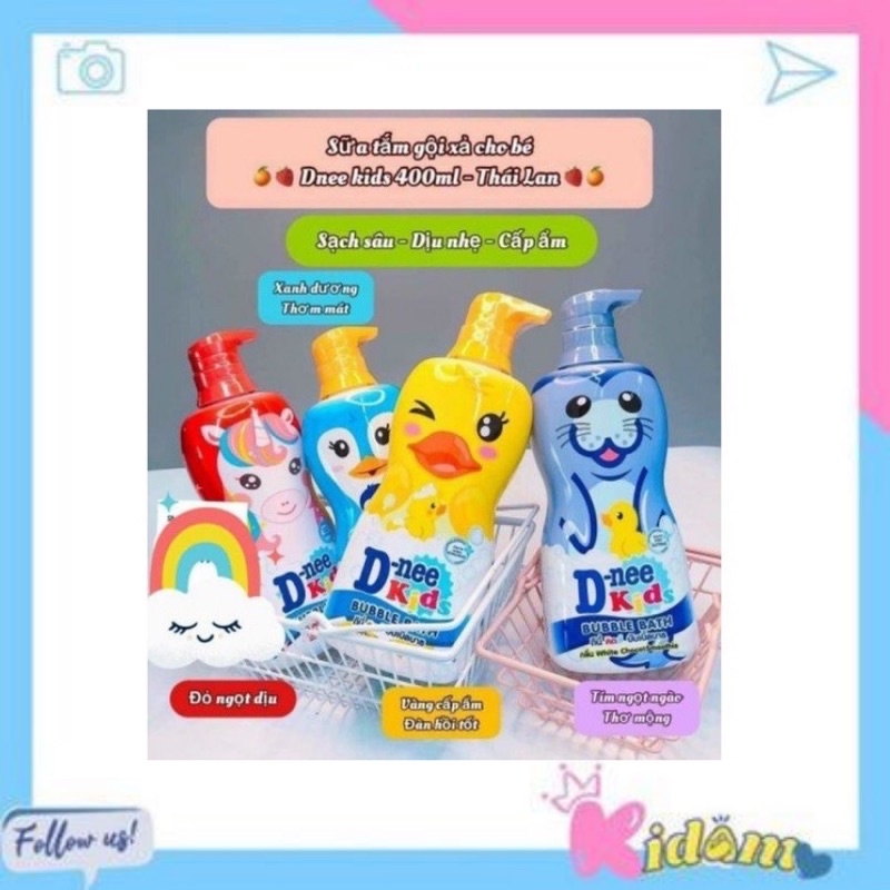 Sữa tắm gội cho bé dnee thái lan 400ml Kidamo