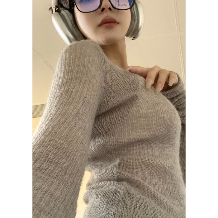 QADCOL Áo Khoác cardigan Mỏng Tay Dài Cổ Tròn Cài Nút Thời Trang Mùa Thu Hàng Mới Dành Cho Bạn Nữ