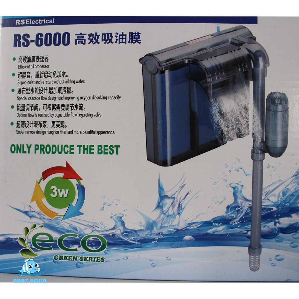 Máy lọc thác RS-5000, RS-6000, RS-7000 dùng cho hồ cá, bể cá cảnh ! máy lọc mini cho bể cá , hồ kính