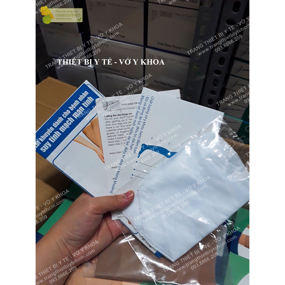 Vớ y khoa ngăn ngừa và điều trị suy giãn tĩnh mạch bắp chân và đùi Jiani Italy