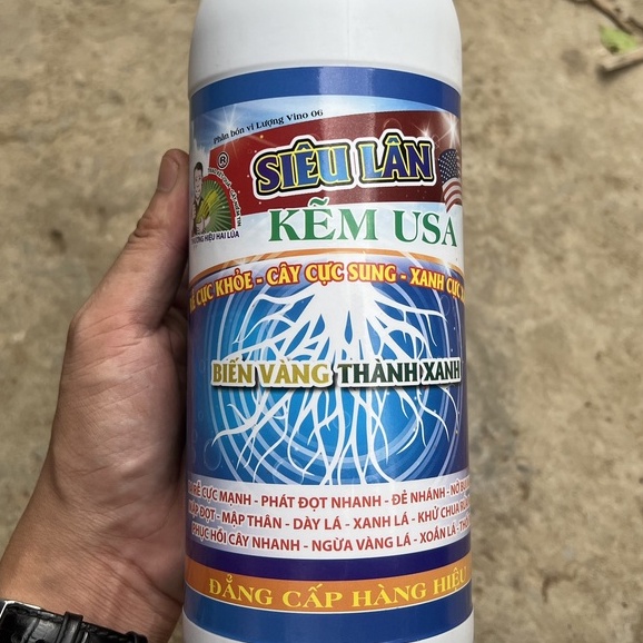 Phân bón siêu lân kẽm usa biến vàng thành xanh kích rễ cực mạnh bung chồi xanh cây cực nhanh