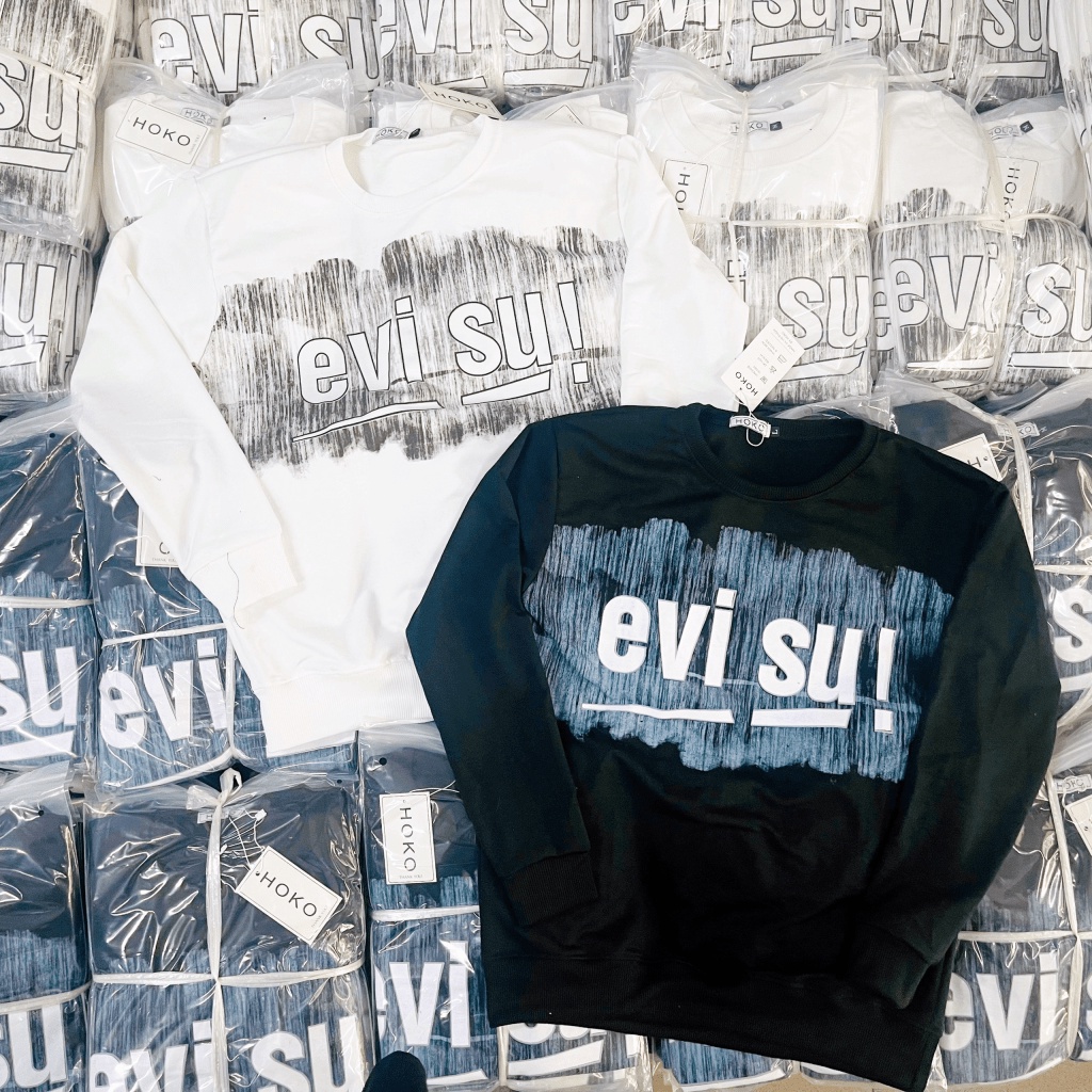 (HCM) ÁO NỈ CỔ CHUI LOGO EVISUU NAM NỮ CỰC HOT - THỜI TRANG THU ĐÔNG SIÊU XỊN CHO CÁC BẠN TRẺ KME FASHION
