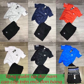 [GIÁ SỐC] Bộ Hè Nam, Bộ Thể Thao Nam Adidas Cộc tay chất liệu thun lạnh mềm mịn- BN396
