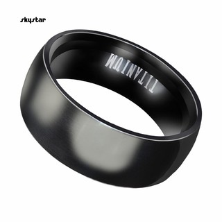 Nhẫn titan kiểu dáng đơn giản