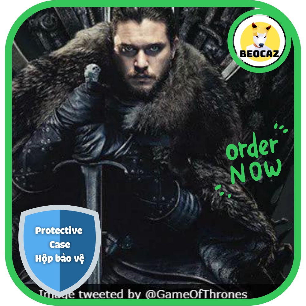 [Hỏa Tôc][Full Box] [Tặng Hộp Bảo Vệ] Mô hình Funko Jon Snow ngồi ngai sắt Game of Thrones Trò Chơi Vương Quyền No.72