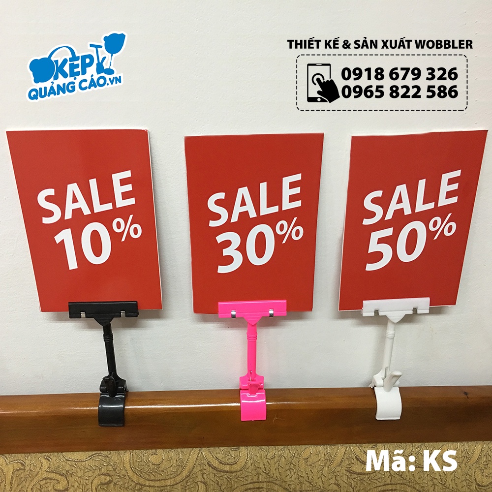 COMBO 10 – KẸP QUẢNG CÁO – KẸP NHỰA ĐỦ MÀU - KẸP SALE DÙNG CHO CỬA HÀNG QUẦN ÁO