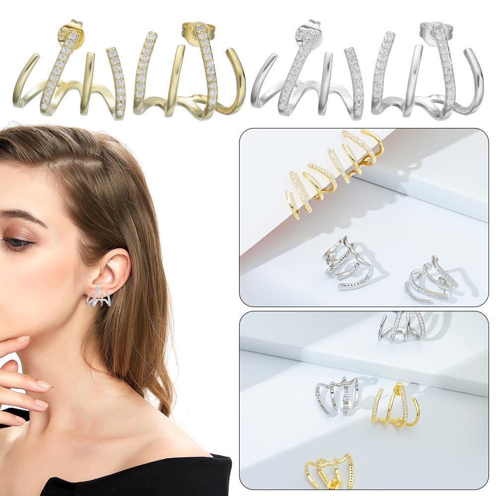 Mih 925|Khuyên Tai Thiết Kế Độc Đáo Thời Trang|Ví Cầm Tay Lấp Lánh Thời Trang Cho Nữ|Bông Tai Thời Trang Xinh Xắn Cá Tính