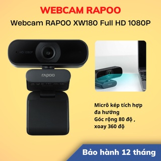 Mua  Hỏa Tốc - HCM  Webcam RAPOO XW180 độ phân giải Full HD 1080P | Bảo Hành 12 Tháng | Hàng Chính Hãng | LSB Store