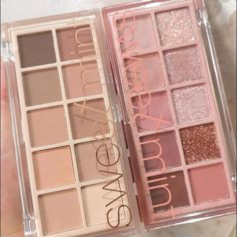 Bảng Phấn Mắt/Má Hồng/Bắt Sáng/Tạo Khối Kháng Nước Mịn Mượt Tông Nhũ/Vàng Ngọc Trai Ngọt Ngào