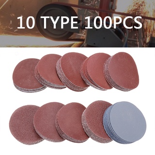 Bộ 100 miếng giấy nhám tròn 2" 50mm 80-3000grit