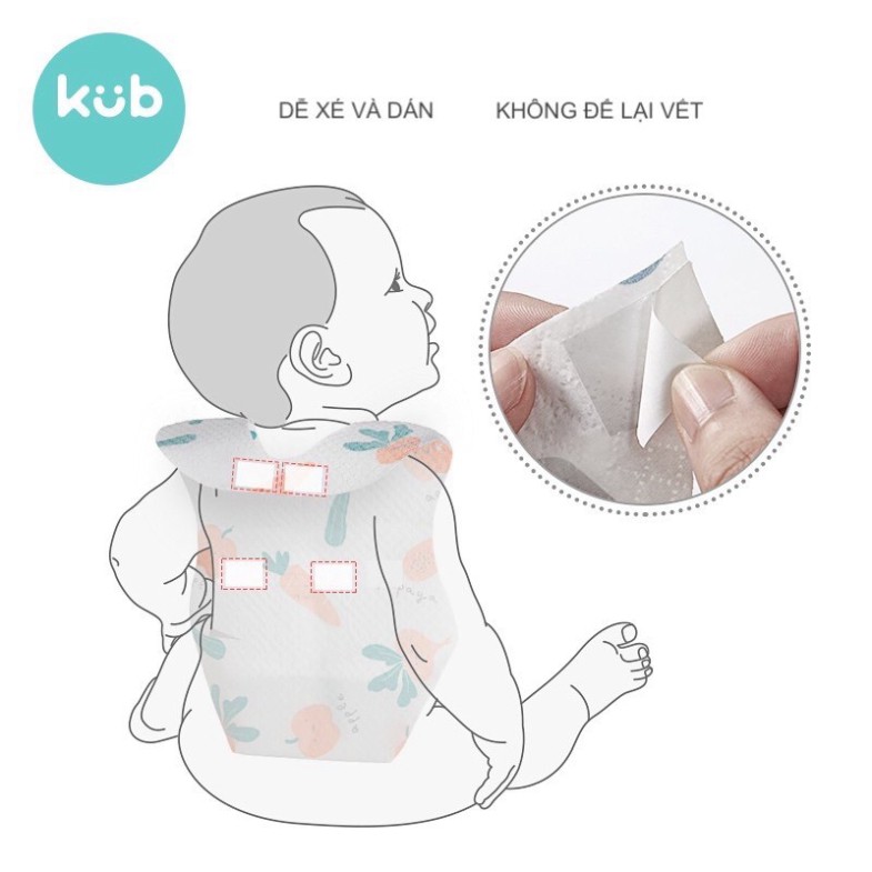 KV Yếm giấy chống thấm cho bé đi du lịch tiện lợi