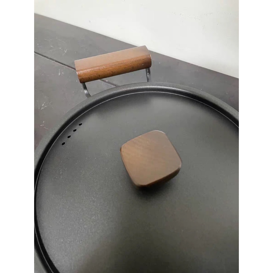 Nồi Thép Carbon Thấm Nitơ Chống Dính Cooker King Fine Iron 24cm Không Tráng Phủ Chống Dính Tự Nhiên