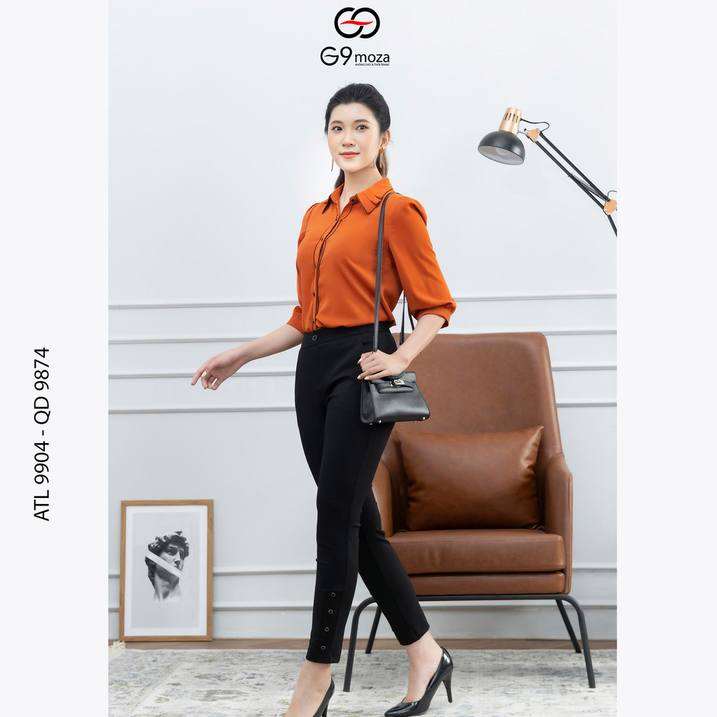 Quần legging  G9moza 9874  chất liệu U mì hàn tạo phong cách: Công sở, dạo phố, du lịch Trẻ trung ngọt ngào nữ tính