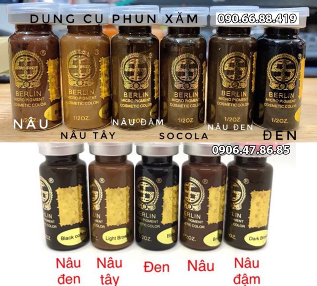 Mực phun xăm Berlin của Đức 10ml