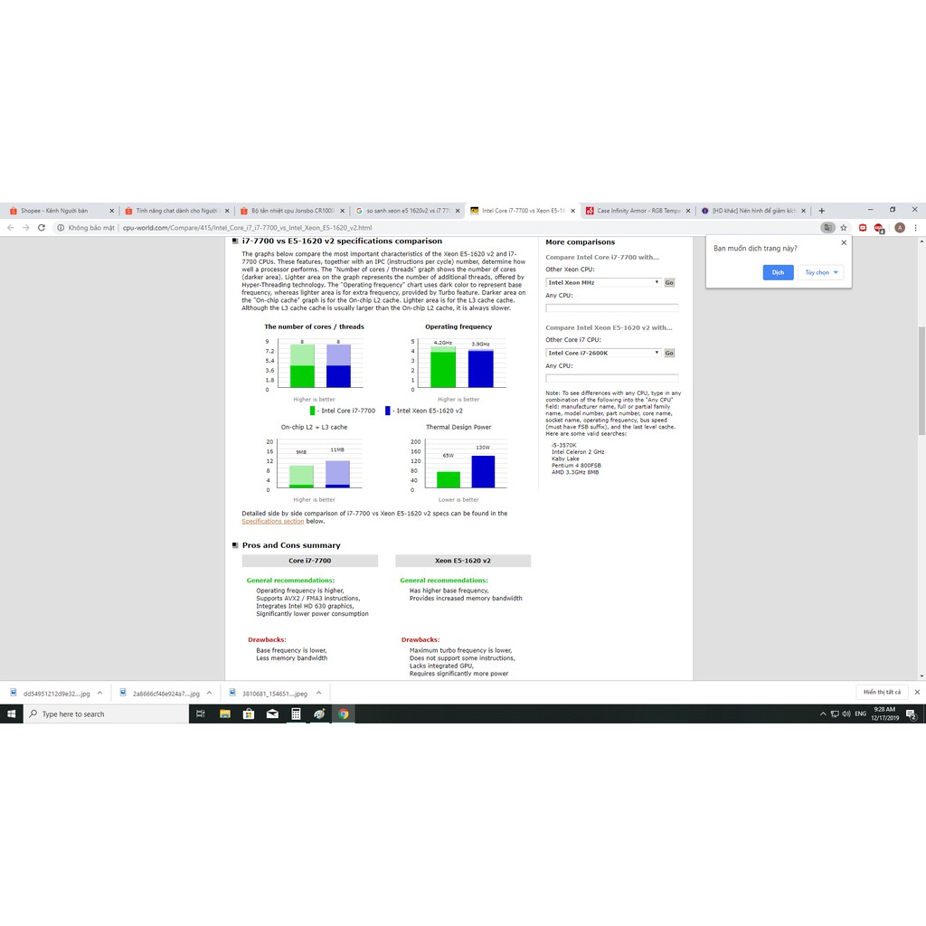 Thung Xeon E5 16v2 Socket 11 I7 7700k Full Cấu Hinh Pug Pc Lam đồ Họa Gia Rẻ 5 900 000 Ban May Tinh