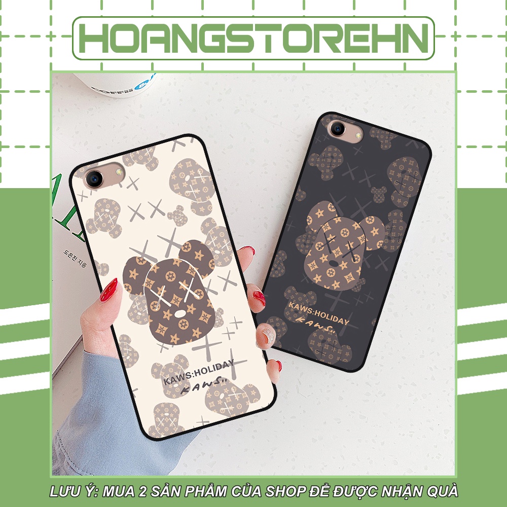 Ốp Oppo A83 in hình họa tiết Mountain, Be@rbrick dễ thương (T13 - T18)