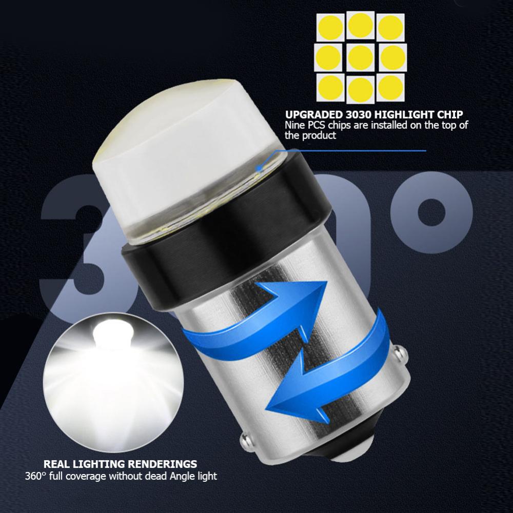 1 Đèn LED Tín Hiệu 1156 BA15S 1157 BAY15D COB Cho Xe Hơi S7U2