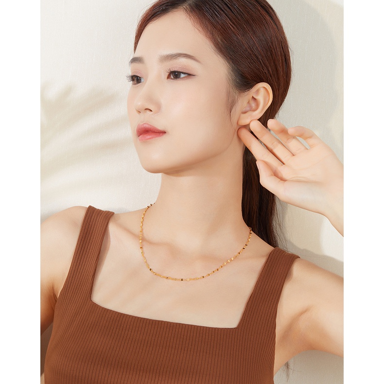 Dây chuyền vòng cổ nữ titan dây trúc S10-302A - CAM KẾT KHÔNG GỈ, KHÔNG BAY MÀU - BẢO HÀNH 12 THÁNG