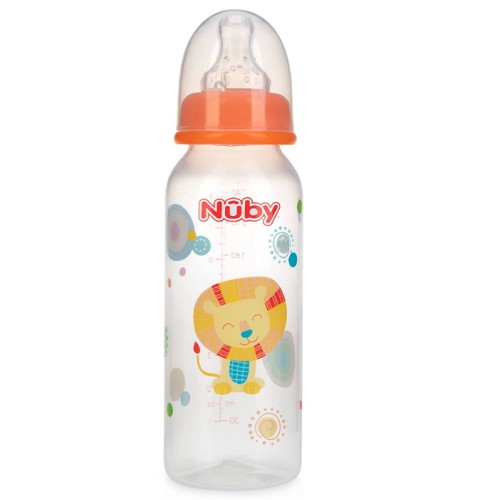 [HÀNG CHÍNH HÃNG] Bình sữa chống sặc cho bé cổ hẹp Nuby dung tích 120ml/240ml