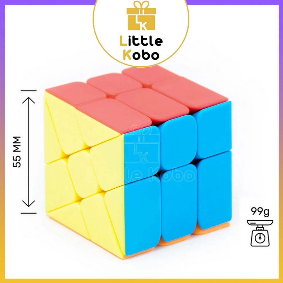 Rubik Windmill Cube Stickerless MoYu MeiLong MFJS Rubic Biến Thể Đồ Chơi Trí Tuệ