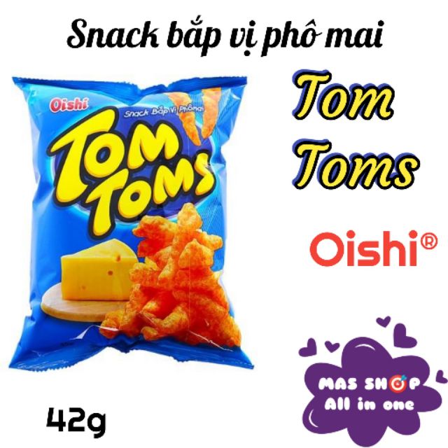 Bánh Snack Bắp Vị Phô Mai Tom Toms Oishi® gói 42g