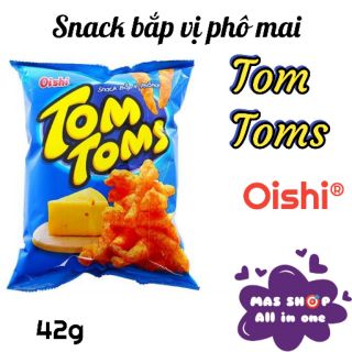 Bánh Snack Bắp Vị Phô Mai Tom Toms Oishi gói 42g