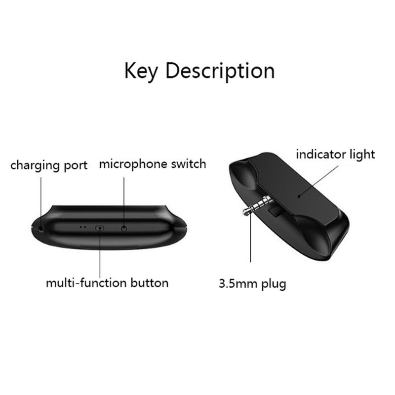 Bộ Chuyển Đổi Âm Thanh Tai Nghe Không Dây Bluetooth 5.0 3.5mm Dành Cho Ps4