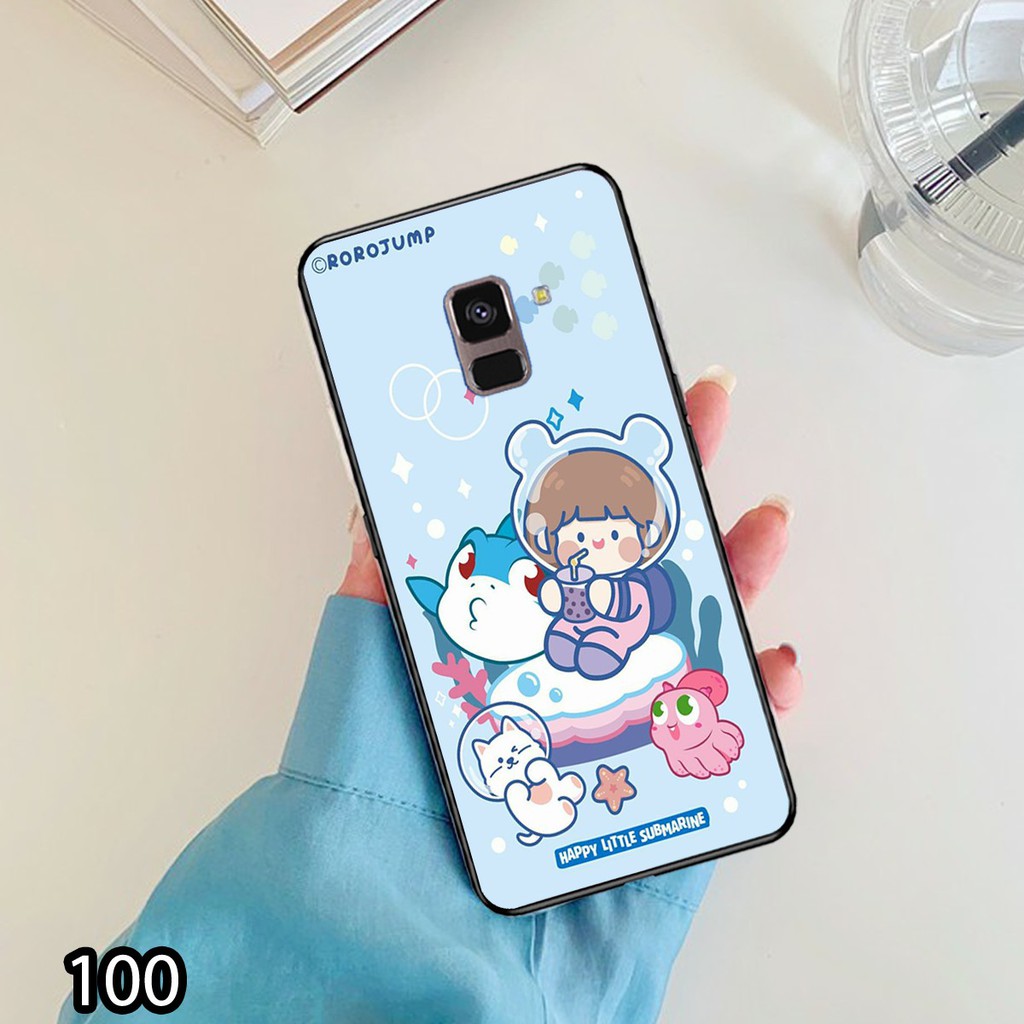 Ốp lưng Samsung A6-2018/A6 Plus/A8-2018/A8 Plus in hình Roro Jump siêu đẹp, lạ_KINGSTORE.HN_Ốp SS A6/A6P/A8/A8P