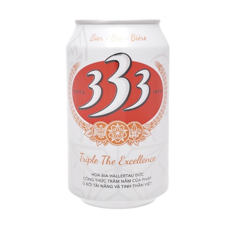 Bia 333 lon 330ml