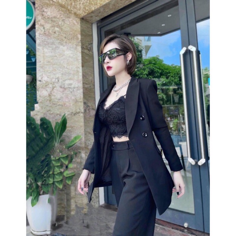 Áo bra lettle ren nổi mềm nhẹ có thun lưng dáng croptop 209