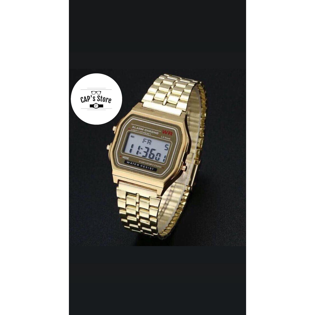 Đồng hồ thể thao nam nữ WR điện tử, full chức năng dáng casio dây kim loại | BigBuy360 - bigbuy360.vn