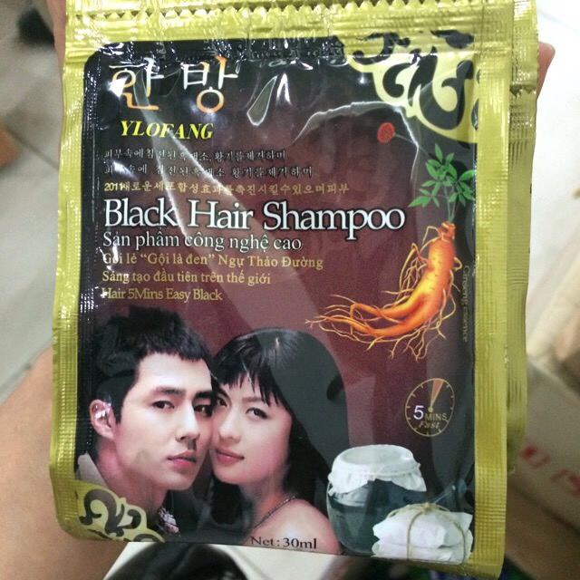 GỘI LÀ ĐEN DÂY NHÂN SÂM GÓI 30ML