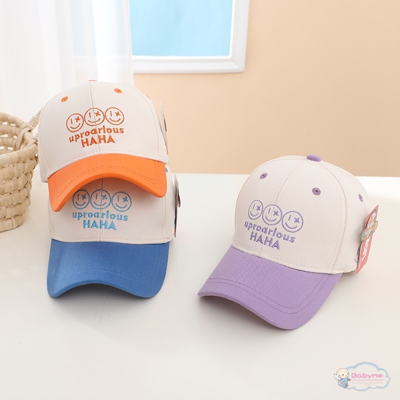 Baby Boys Girls Caps Kids Letter Embroidered Sun Protection Duck Tongue Hat Children Breathable Hats