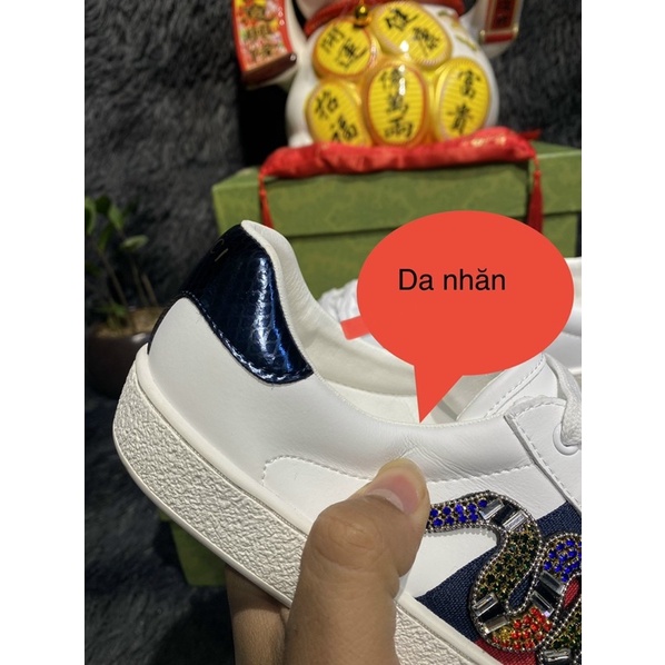 [HÀNG CAO CẤP] Giày Thể Thao Gu Chì Rắn Đính Đá, Giầy Guccii Rắn Nam Nữ full box full phụ kiện
