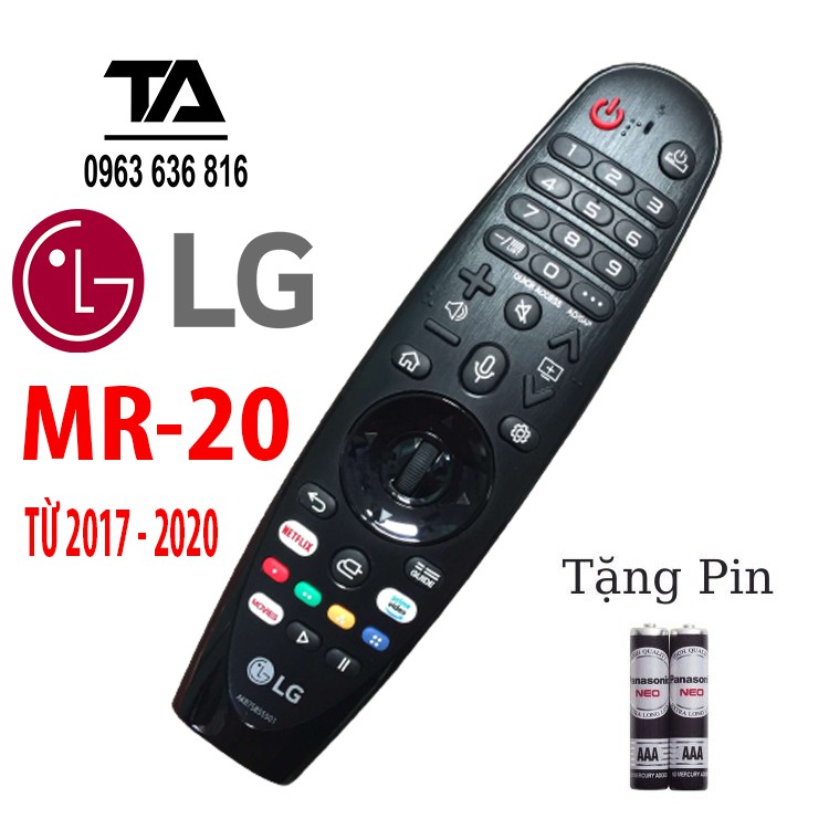 Điều khiển tivi LG giọng nói AN-MR20GA các model từ năm 2017 đến 2020 bảo hành 12 tháng