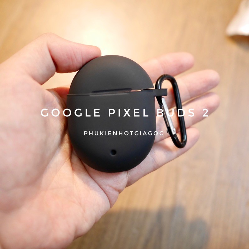 (SẴN VN)(Có móc đeo) Silicon bảo vệ hộp sạc tai nghe Google Pixel Buds 2  - Bao silicon - Case bọc hộp sạc