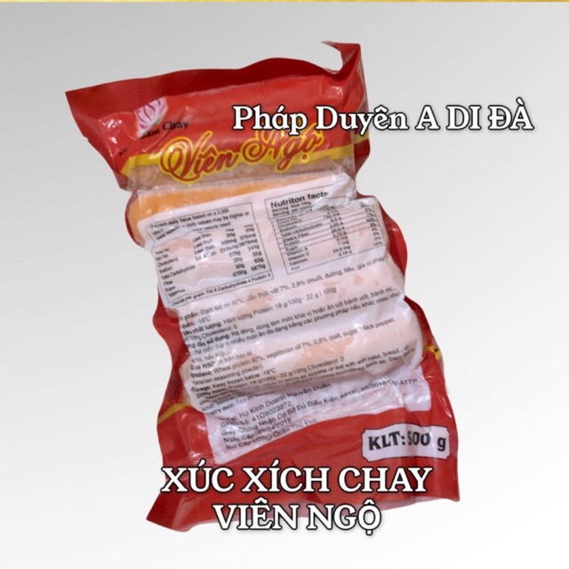 Xúc xích chay Viên Ngộ 500gr | BigBuy360 - bigbuy360.vn